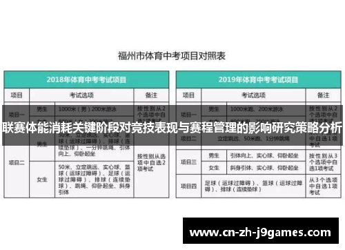 联赛体能消耗关键阶段对竞技表现与赛程管理的影响研究策略分析